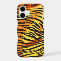 Striped Tiger Fur Print Pattern