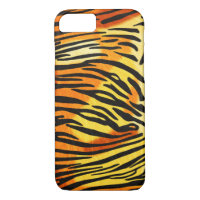Striped Tiger Fur Print Pattern