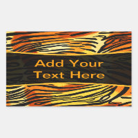 Striped Tiger Fur Print Pattern Personalised