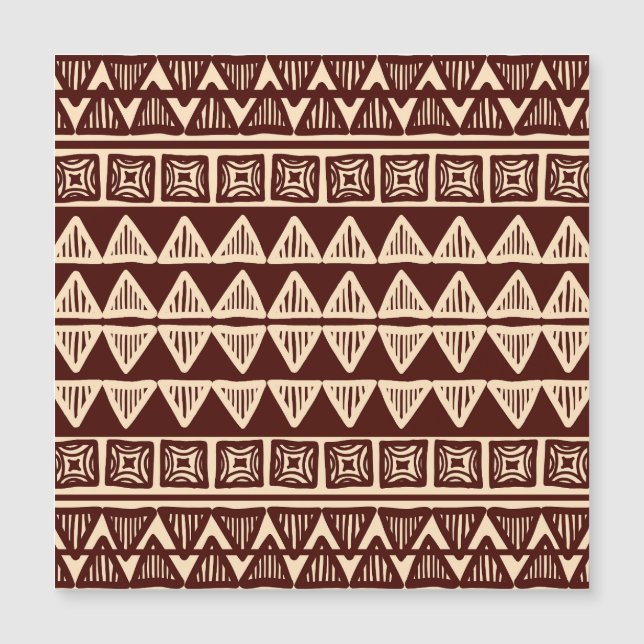Striped Tribal: Ornamental Artwork. (Front)