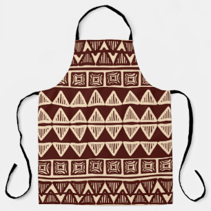 Striped tribal ornamental pattern apron