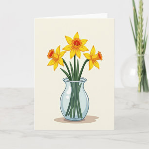 Striped Trumpet Blossom Card