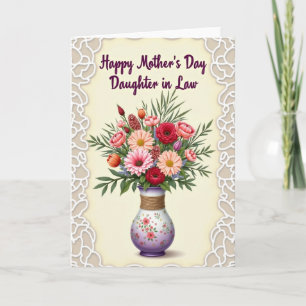 Striped Vase Flower Power Card