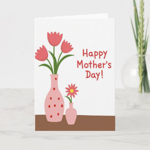 Striped Vase Heartfelt Card