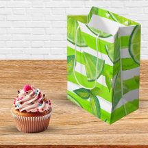 Striped Watercolor Lime 