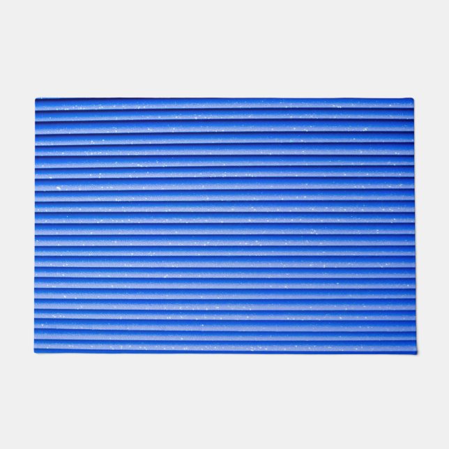 Striped Welcome Doormat – Modern Outdoor (Front)