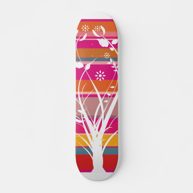 Striped Whimsy Skateboard (Front)
