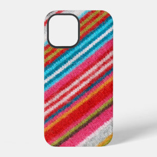 Striped woollen fabric. More fabrics in my port. iPhone 12 Case