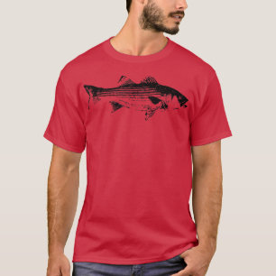 Striper Fishing Striped Bass Lucky Fishing T-Shirt
