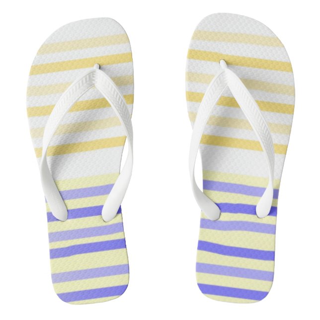 stripes abstract art jandals (Footbed)