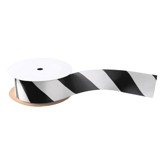 STRIPES adjustable Black Satin Ribbon (Spool)