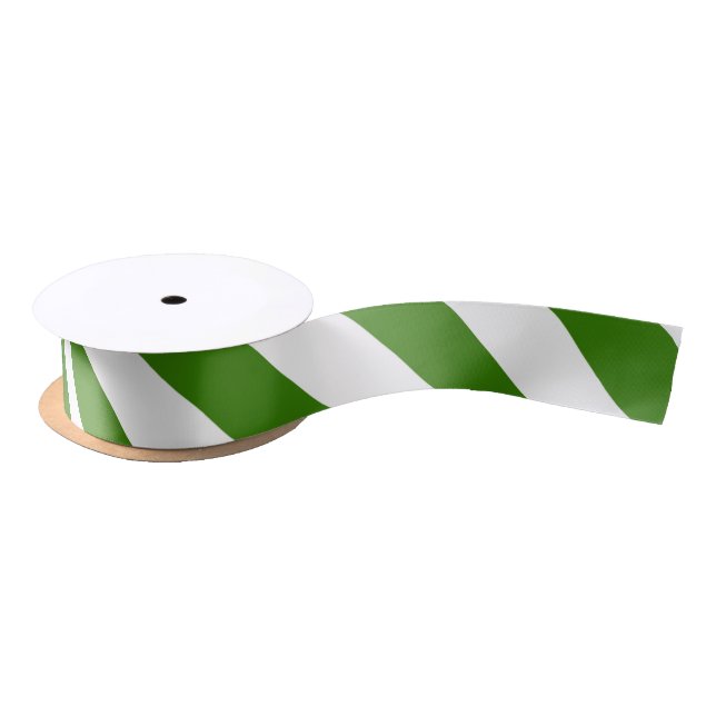 STRIPES adjustable Green Satin Ribbon (Spool)