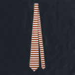 STRIPES adjustable tight brown Tie<br><div class="desc">Horizontal stripes against white. White lines can be recolored - feel free to play with the background colour to create new effects! These ties comes in several colours and two versions per colour - with wide stripes or tight stripes.</div>