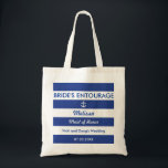 Stripes and Anchor Nautical Bride's Entourage Bag<br><div class="desc">This modern bag is ideal for a destination wedding, or a wedding with a beach or summer theme. It features horizontal stripes in two colours with an anchor in one of the stripes. This bag makes a perfect gift for a Maid of Honour, Bridesmaids, Mother of the Bride or any...</div>