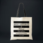 Stripes and Anchor Nautical Bride's Entourage Bag<br><div class="desc">This modern bag is ideal for a destination wedding, or a wedding with a beach or summer theme. It features horizontal stripes in two colours with an anchor in one of the stripes. This bag makes a perfect gift for a Maid of Honour, Bridesmaids, Mother of the Bride or any...</div>