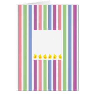 Stripes and Colourful candles in a box