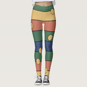 stripes and dots leggings