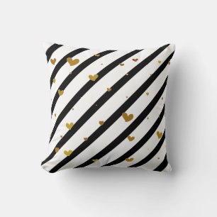 Stripes and Hearts Cushion