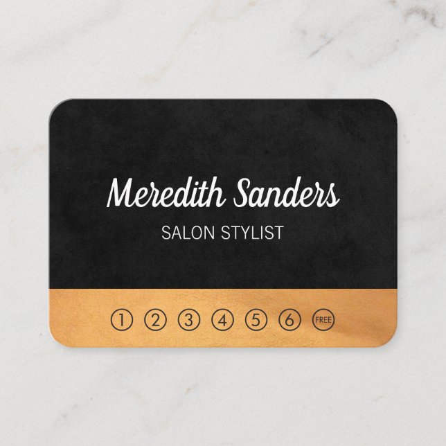 Stripes and Lux Trim / punch card (Front)