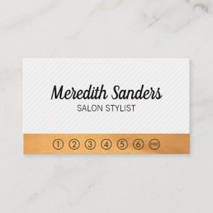 Stripes and Lux Trim / punch card