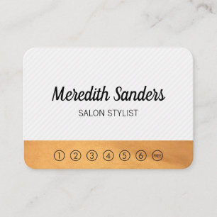 Stripes and Lux Trim / punch card