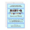 Stripes and Pennant Baby Q Invitation