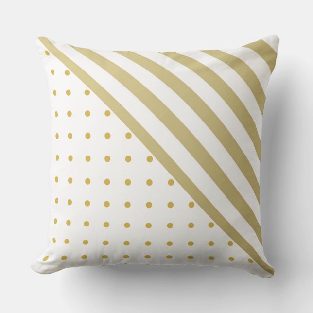 Stripes and Polka Dots Cushion (Front)