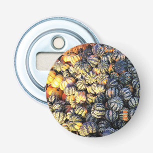 Stripes And Pumpkins  Bottle Opener