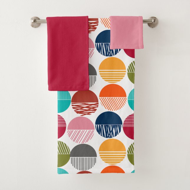 Stripes and Solids  Bath Towel Set (Insitu)