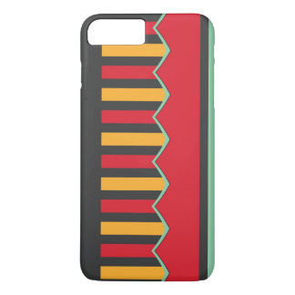 Stripes and waves in retro colours iPhone 8 plus/7 plus case