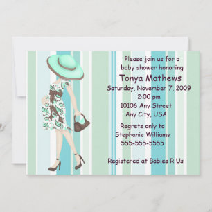 Stripes Baby Shower Invitation (CA)