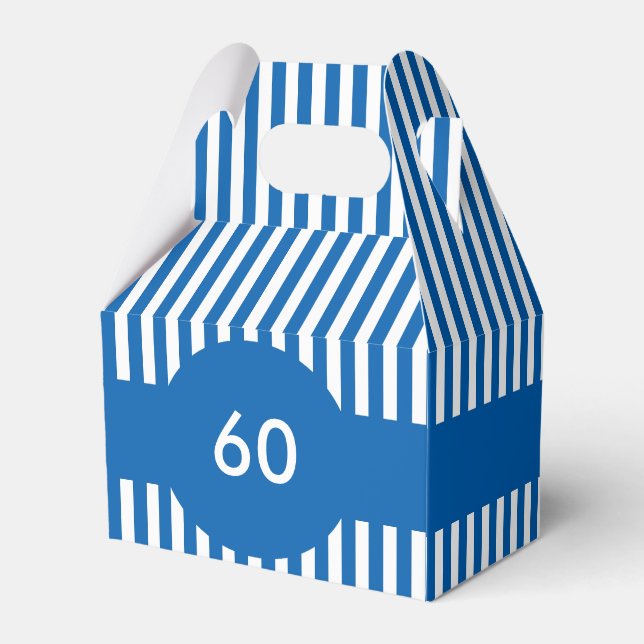 Stripes Bespoke Design Favour Box (Back Side)