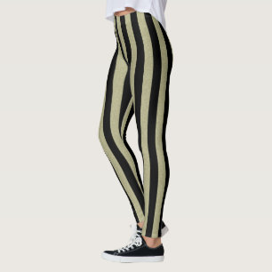 Stripes Black Vertical on any Colour Leggings