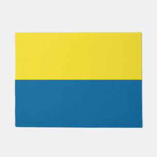 Stripes Blue & Yellow Customisable Doormat