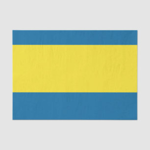 Stripes Blue & Yellow Customisable Tissue Paper