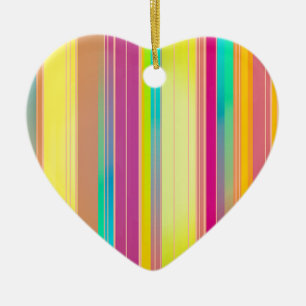 Stripes Ceramic Tree Decoration