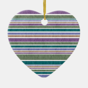 Stripes Ceramic Tree Decoration