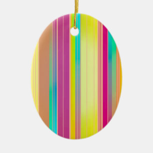 Stripes Ceramic Tree Decoration