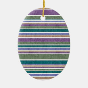Stripes Ceramic Tree Decoration