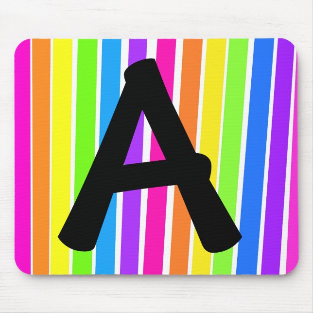 Stripes (Customisable) Mouse Pad (Front)
