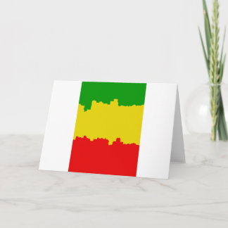 Stripes Design Rasta Card