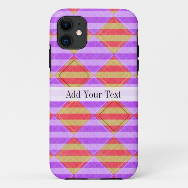 Stripes, Diamonds, Spot Pattern by Shirley Taylor Case-Mate iPhone Case (Back)