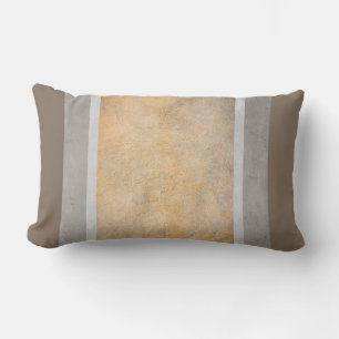 stripes distressed design pillow grey and tan
