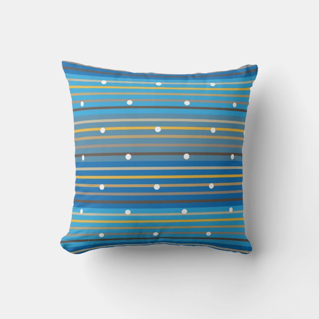 stripes dots cushion (Front)