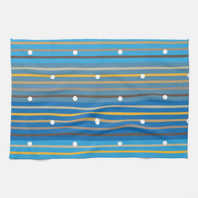 stripes dots tea towel (Horizontal)