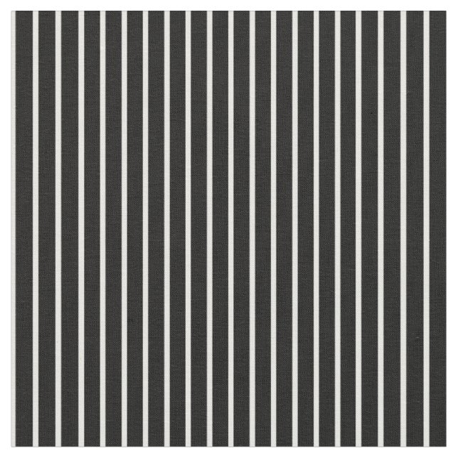 Stripes Fabric, Black-White 14 Fabric (Close Up)