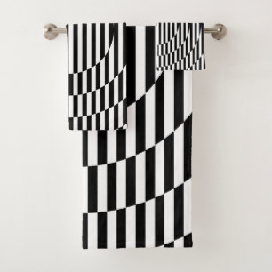 Stripes, going in circle! bath towel set
