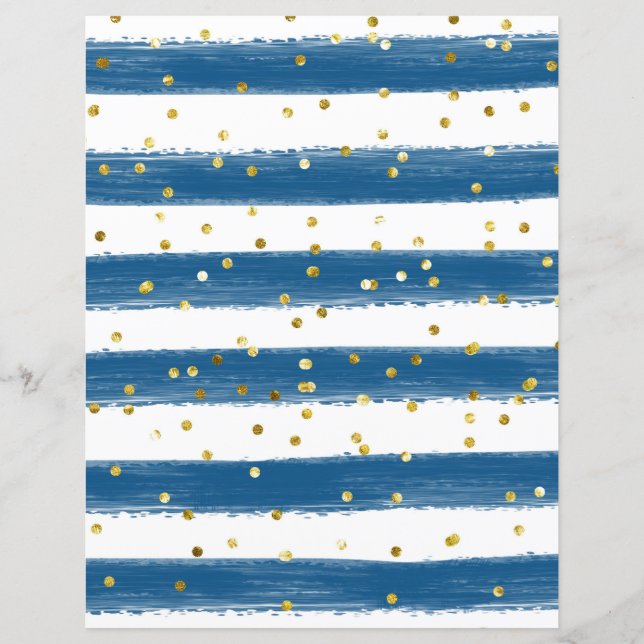 Stripes/Gold Confetti (Front)