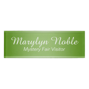 STRIPES gradients - olive green + your ideas Name Tag