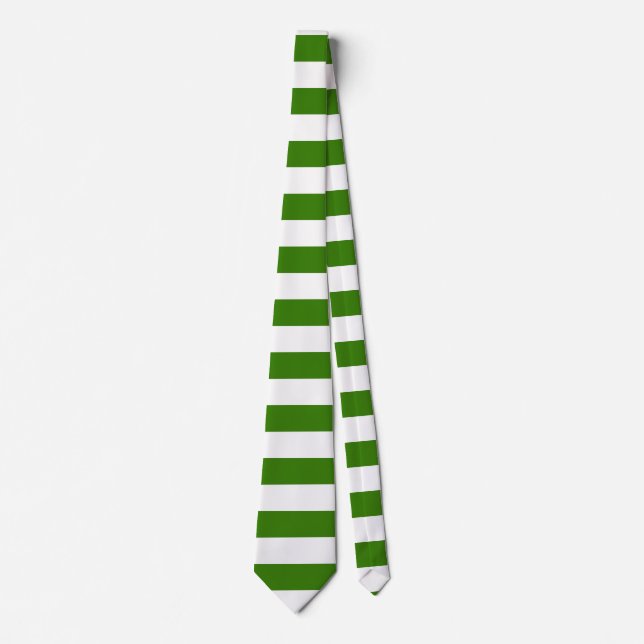 STRIPES Green any Colour Tie (Front)